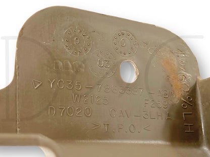 00-05 Ford Excursion 2nd Row Rear Seat Mount Bracket Bolt Cover Trim Set Tan