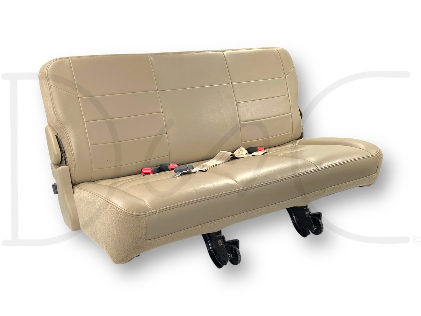 00-05 Ford Excursion Limited Third 3Rd Row Bench Seat Tan Leather OE