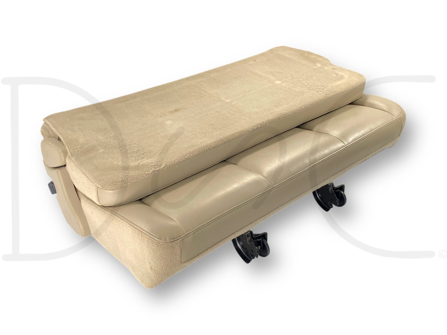 00-05 Ford Excursion Limited Third 3Rd Row Bench Seat Tan Leather OE