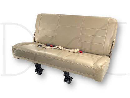00-05 Ford Excursion Limited Third 3Rd Row Bench Seat Tan Leather OE