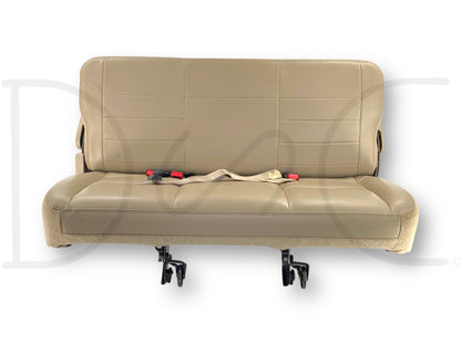 00-05 Ford Excursion Limited Third 3Rd Row Bench Seat Tan Leather OE