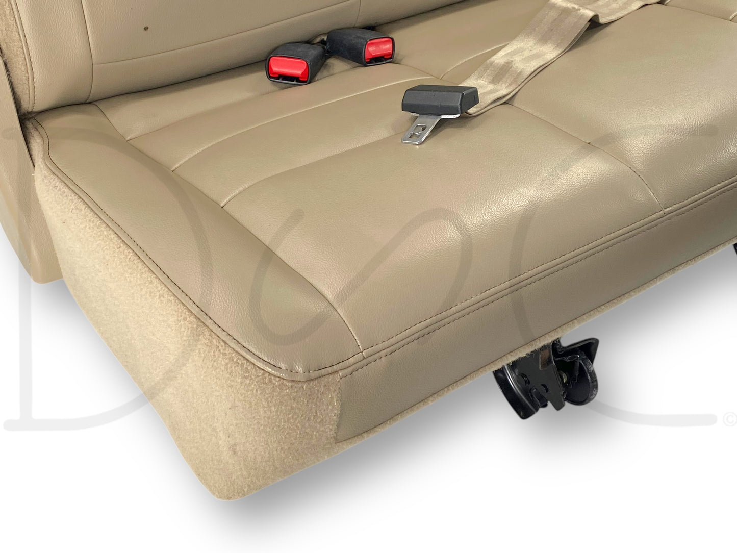 00-05 Ford Excursion Limited Third 3Rd Row Bench Seat Tan Leather OE