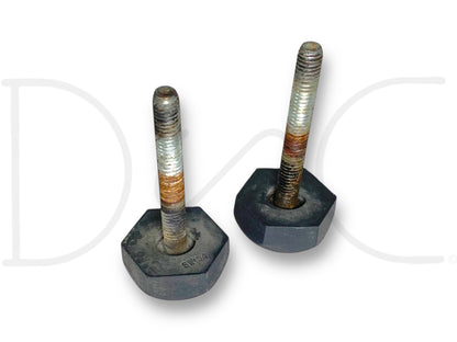 99-07 Ford F250 F350 Super Duty Hood Stop Bumper Rest Pair (2) Bumpers Stops OE