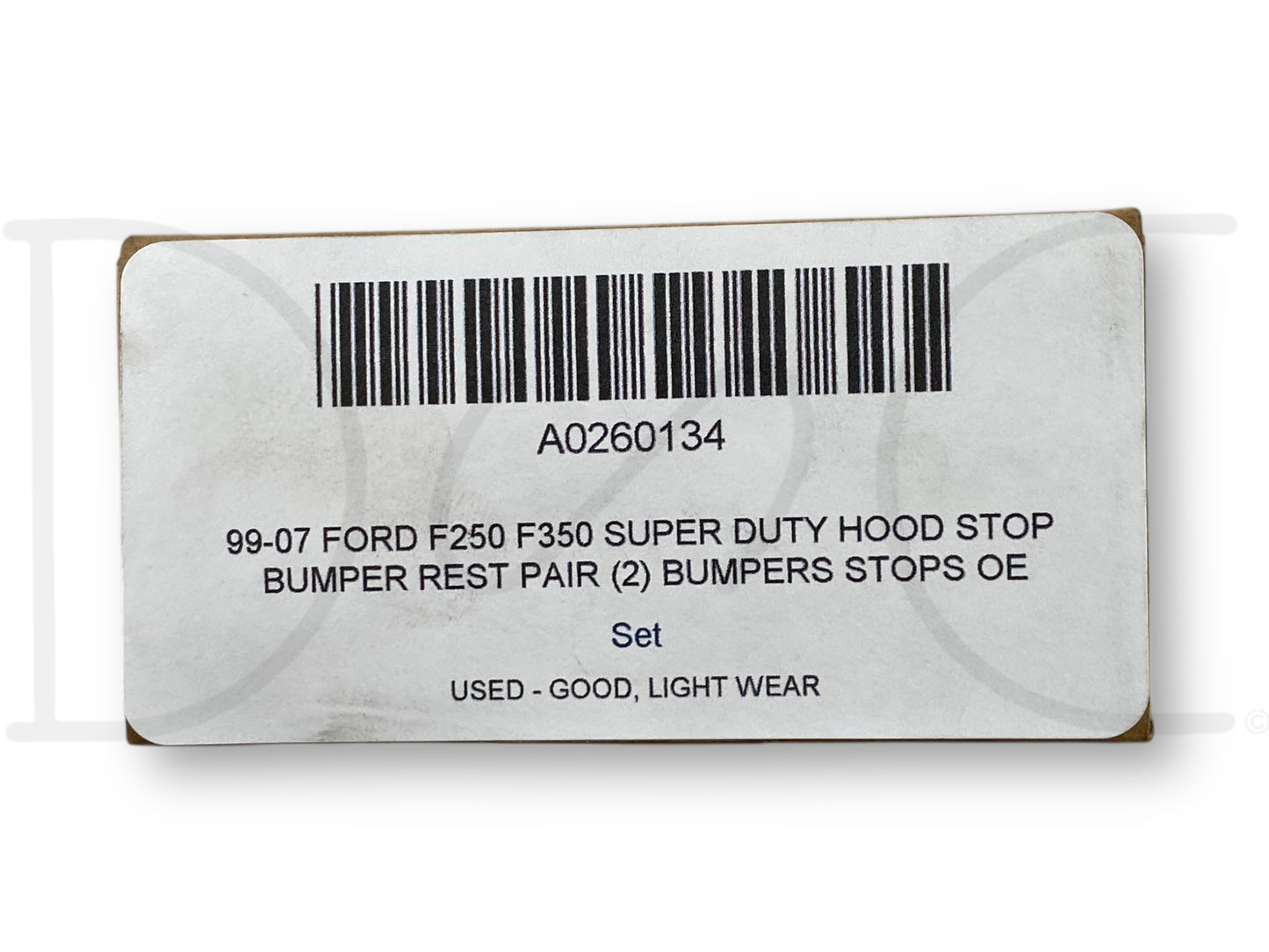 99-07 Ford F250 F350 Super Duty Hood Stop Bumper Rest Pair (2) Bumpers Stops OE