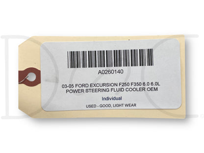 03-05 Ford Excursion F250 F350 6.0 6.0L Power Steering Fluid Cooler OEM