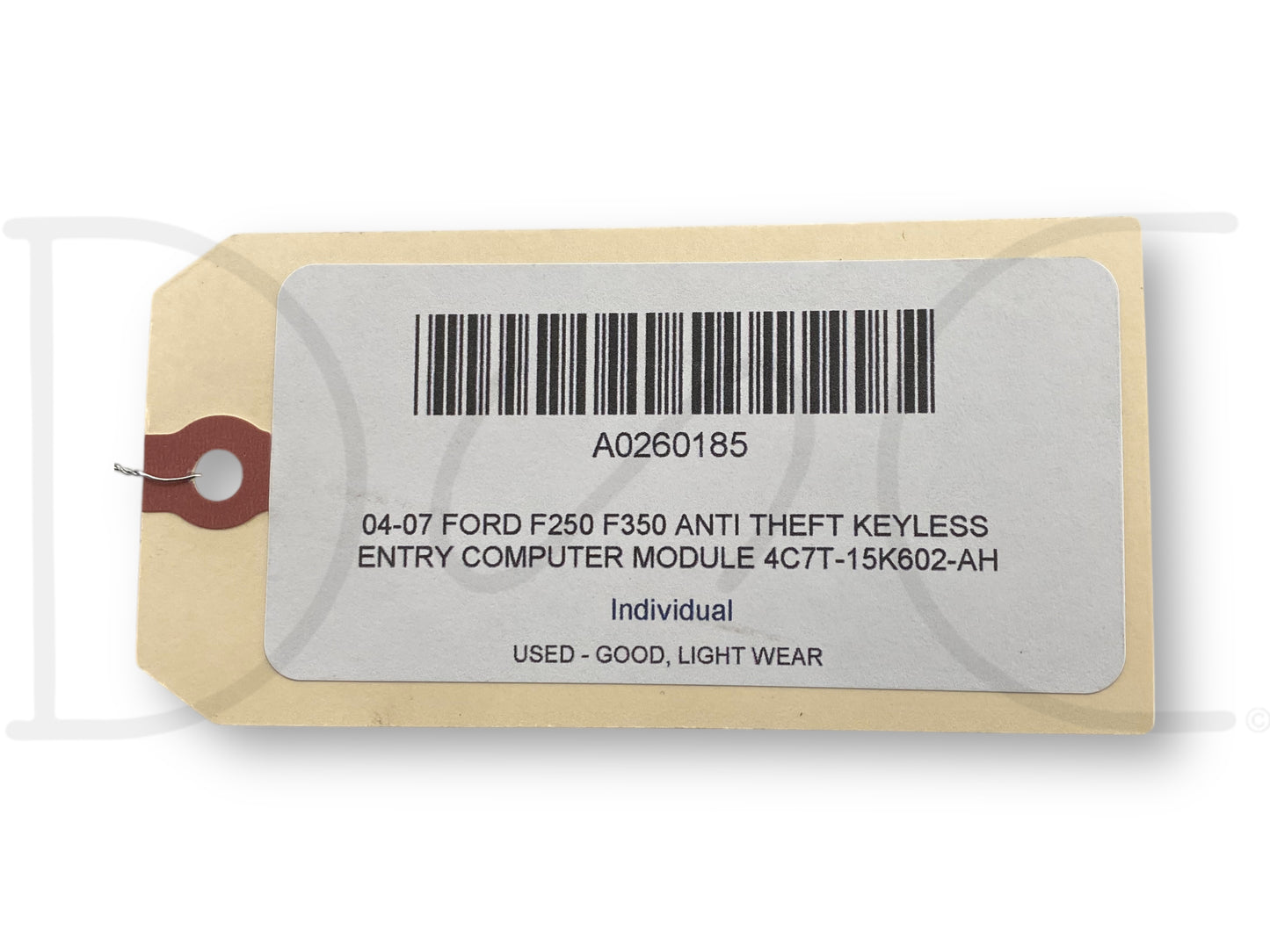 04-07 Ford F250 F350 Anti Theft Keyless Entry Computer Module 4C7T-15K602-Ah