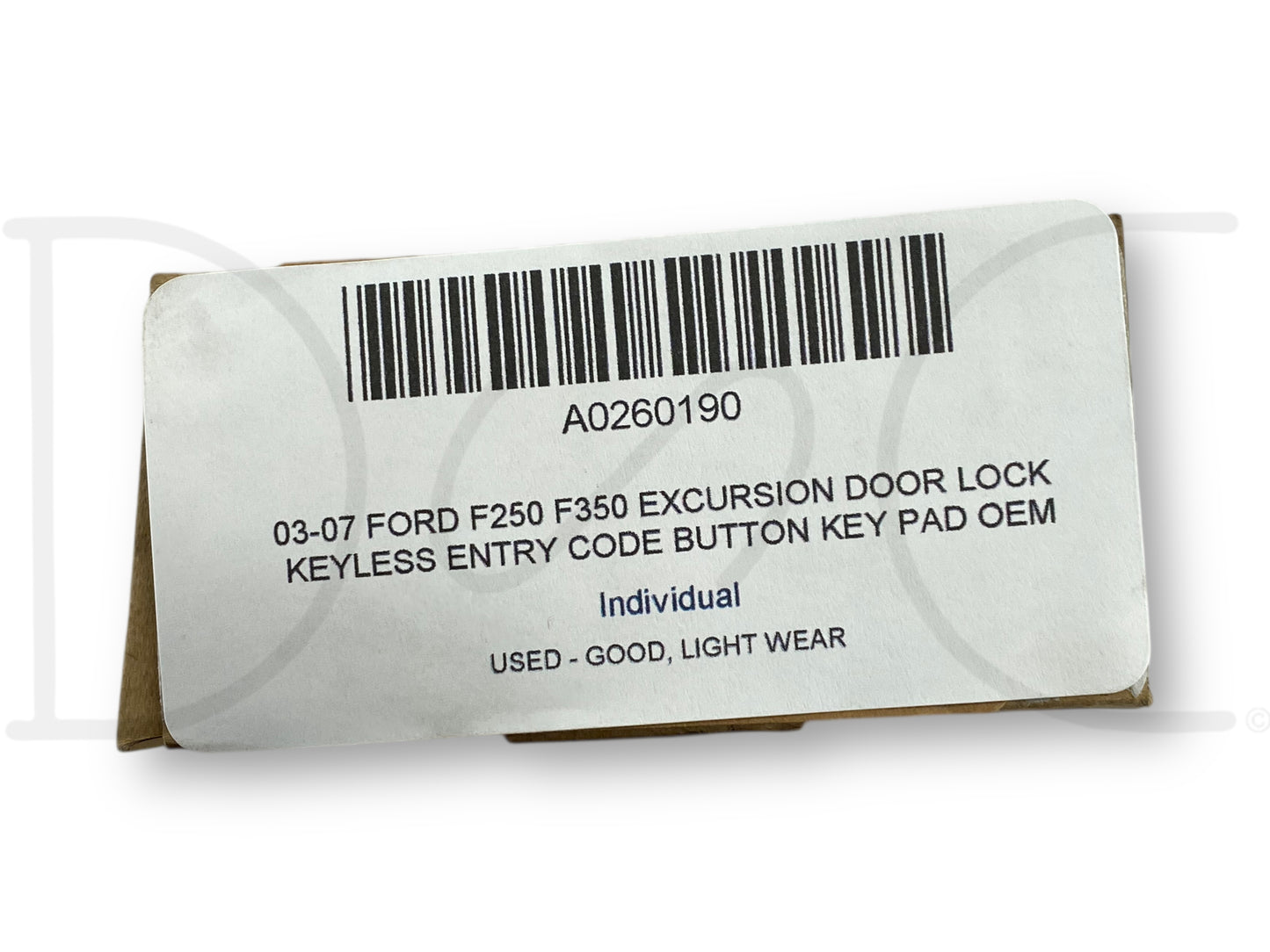 03-07 Ford F250 F350 Excursion Door Lock Keyless Entry Code Button Key Pad OEM
