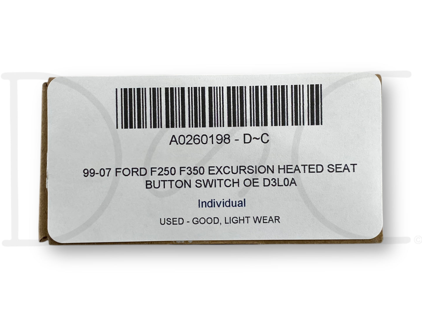 99-07 Ford F250 F350 Excursion Heated Seat Button Switch OE D3L0A