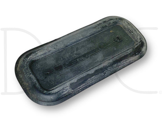 03-05 Ford Excursion Firewall PCM Hole Plug Cover OE 3C3F-12A696-Aa used part with light wear, black rubber gasket designed for 2003-2005 Ford Excursion diesel trucks.
