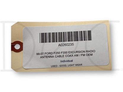 99-07 Ford F250 F350 Excursion Radio Antenna Cable Coax AM / FM OEM