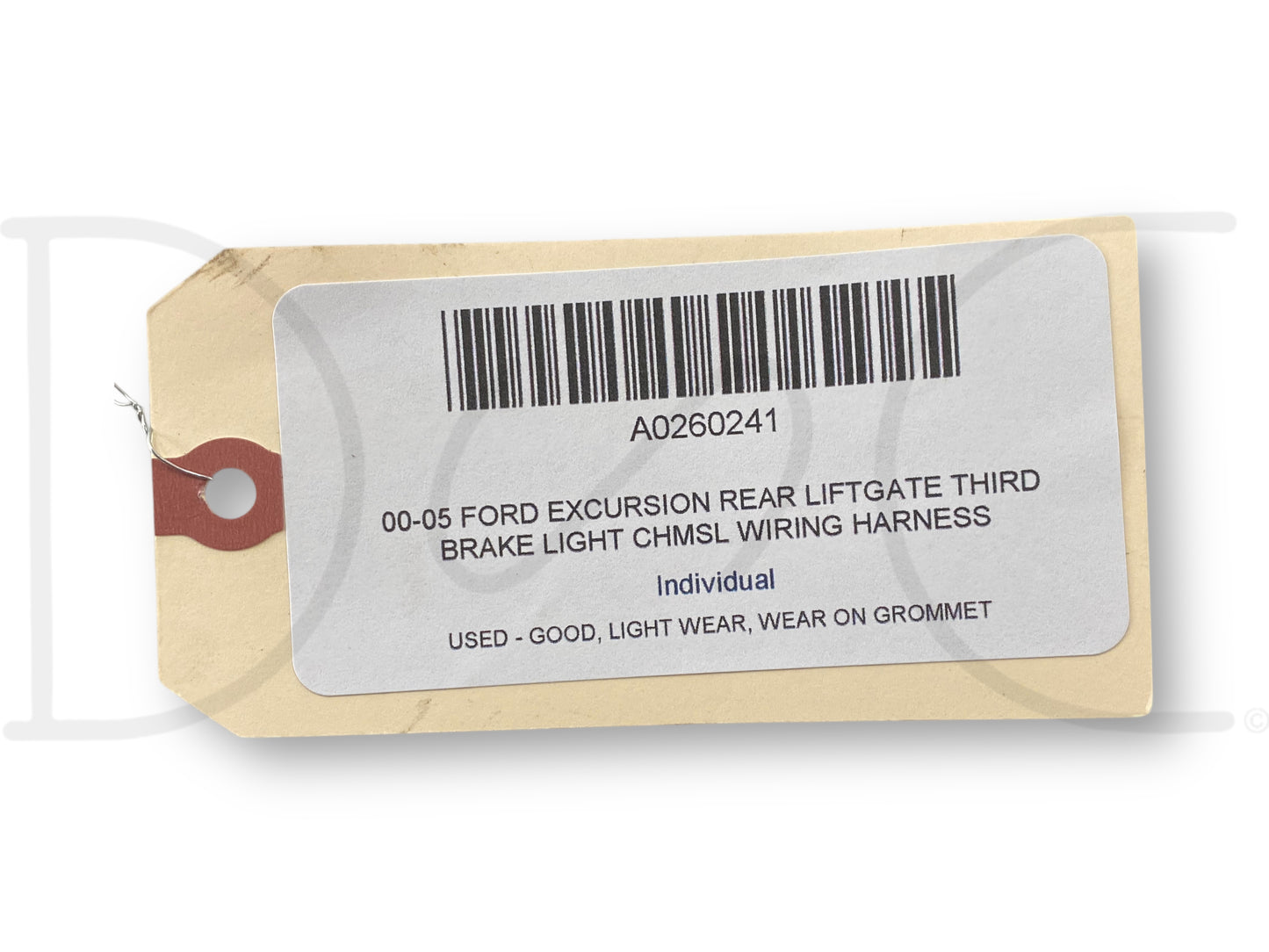 00-05 Ford Excursion Rear Liftgate Third Brake Light CHMSL Wiring Harness