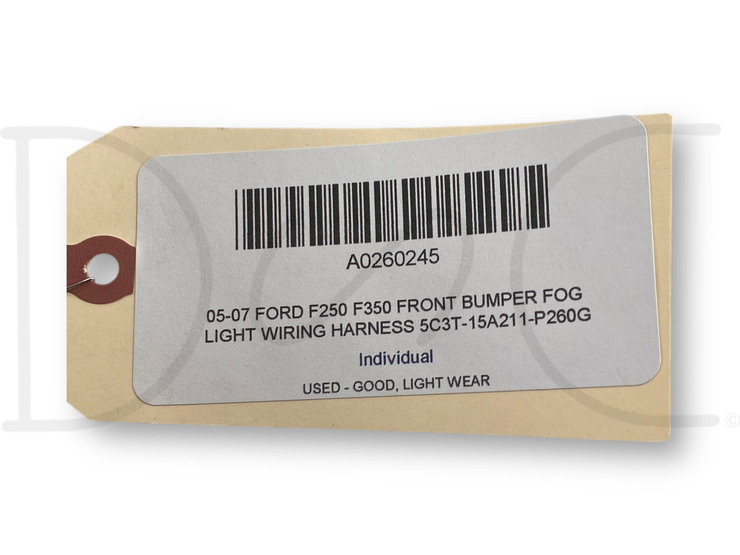 05-07 Ford F250 F350 Front Bumper Fog Light Wiring Harness 5C3T-15A211-P260G