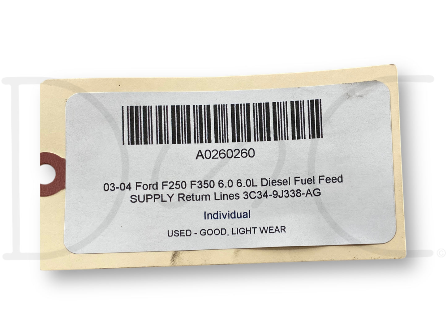 03-04 Ford F250 F350 6.0 6.0L Diesel Fuel Feed Supply Return Lines 3C34-9J338-Ag