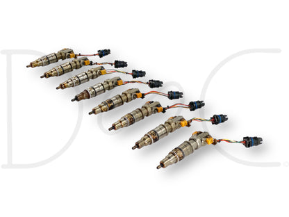 03-07 Ford F250 F350 6.0 6.0L Diesel Fuel Injector Set (8) Injectors *Cores*