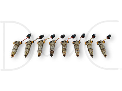 03-07 Ford F250 F350 6.0 6.0L Diesel Fuel Injector Set (8) Injectors *Cores*