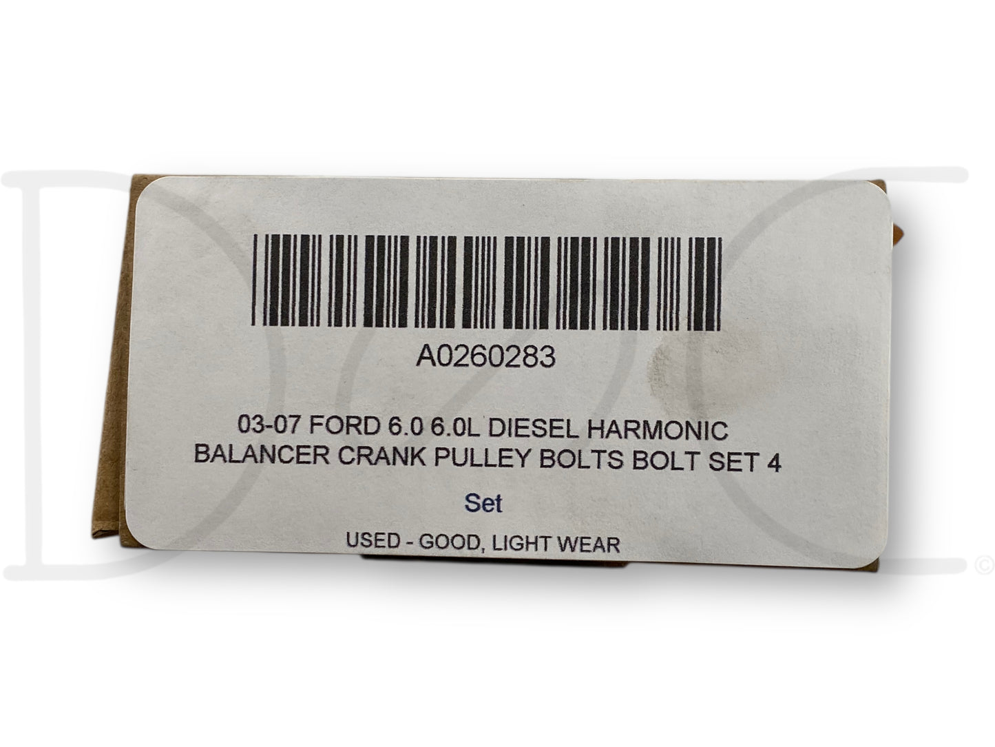 03-07 Ford 6.0 6.0L Diesel Harmonic Balancer Crank Pulley Bolts Bolt Set 4