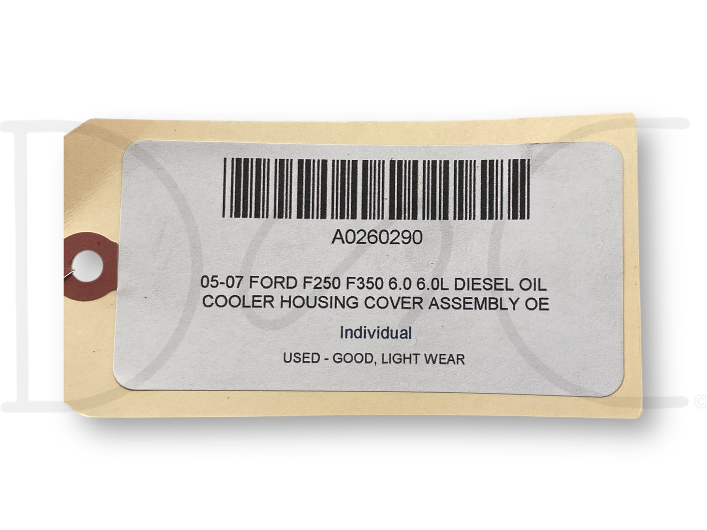 05-07 Ford F250 F350 6.0 6.0L Diesel Oil Cooler Housing Cover Assembly OE