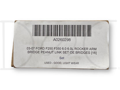 03-07 Ford F250 F350 6.0 6.0L Rocker Arm Bridge Peanut Link Set OE Bridges [16]