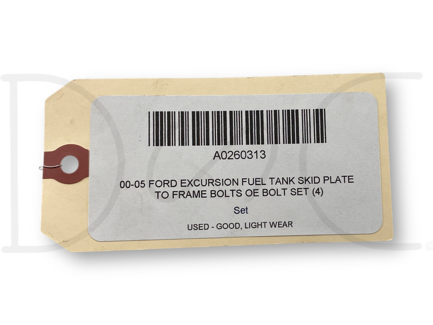 00-05 Ford Excursion Fuel Tank Skid Plate To Frame Bolts OE Bolt Set (4)