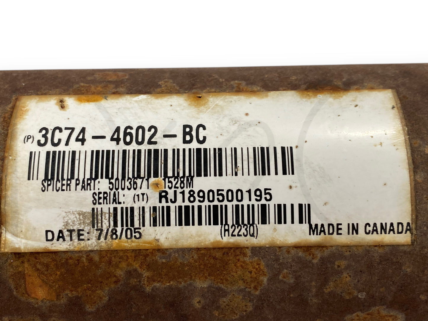 03-05 Ford Excursion 6.0L Diesel 2WD Rear Driveshaft Drive Shaft OE 3C74-4602-Bc