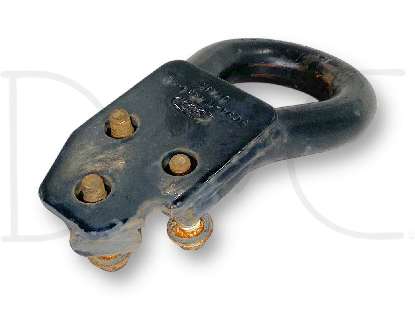 00-07 Ford F250 F350 Tow Hook Recovery Loop Black W/ Bolts 5C34-17A954-AB