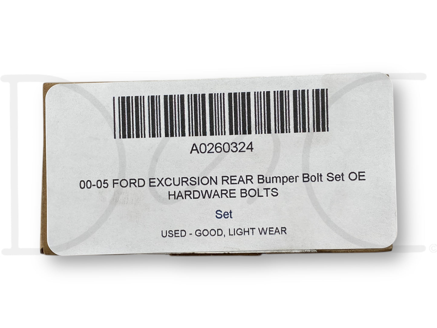 00-05 Ford Excursion Rear Bumper Bolt Set OE Hardware Bolts