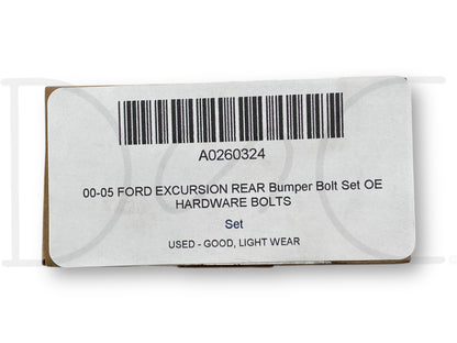 00-05 Ford Excursion Rear Bumper Bolt Set OE Hardware Bolts