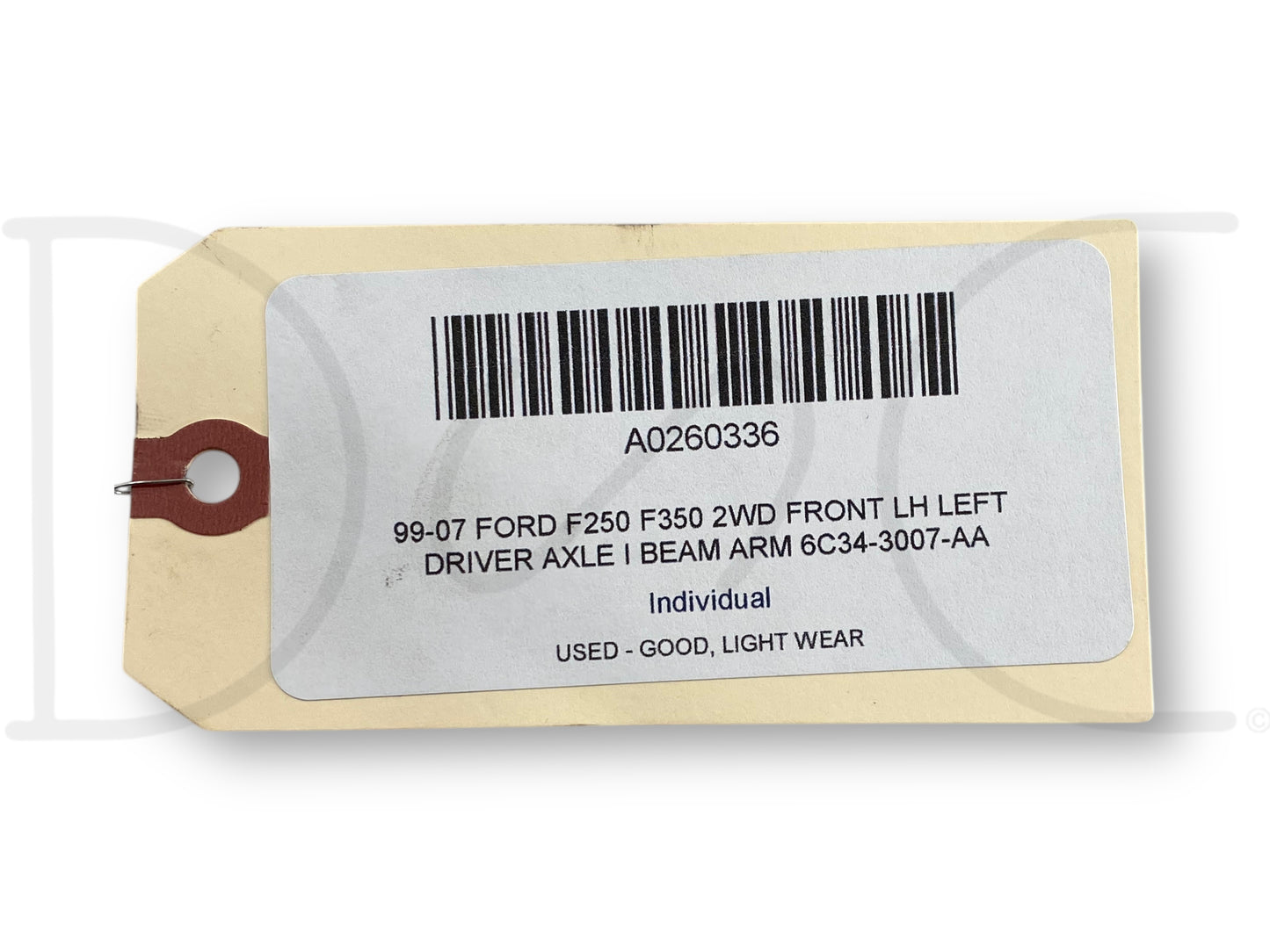 99-07 Ford F250 F350 2WD Front LH Left Driver Axle I Beam Arm 6C34-3007-Aa