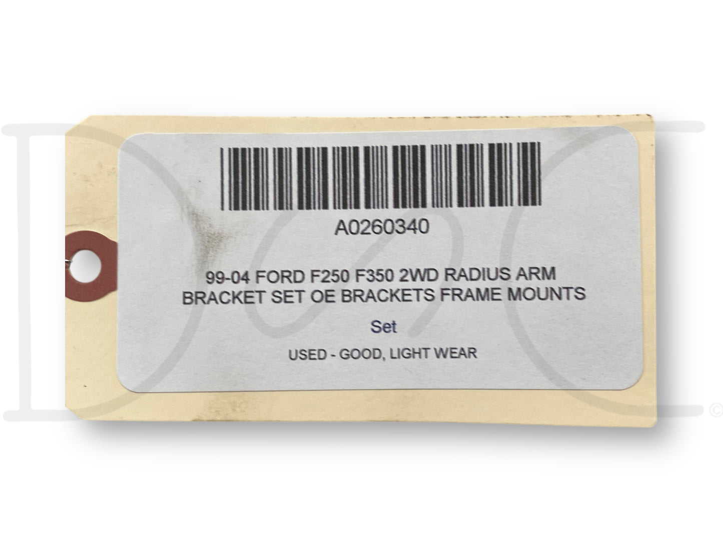 99-04 Ford F250 F350 2WD Radius Arm Bracket Set OE Brackets Frame Mounts