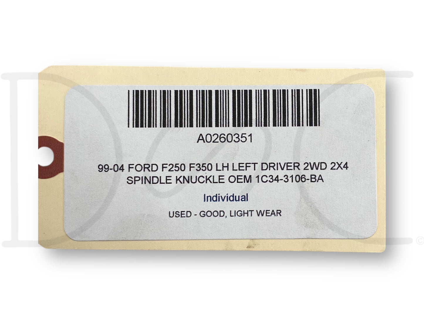 99-04 Ford F250 F350 LH Left Driver 2WD 2X4 Spindle Knuckle OEM 1C34-3106-BA