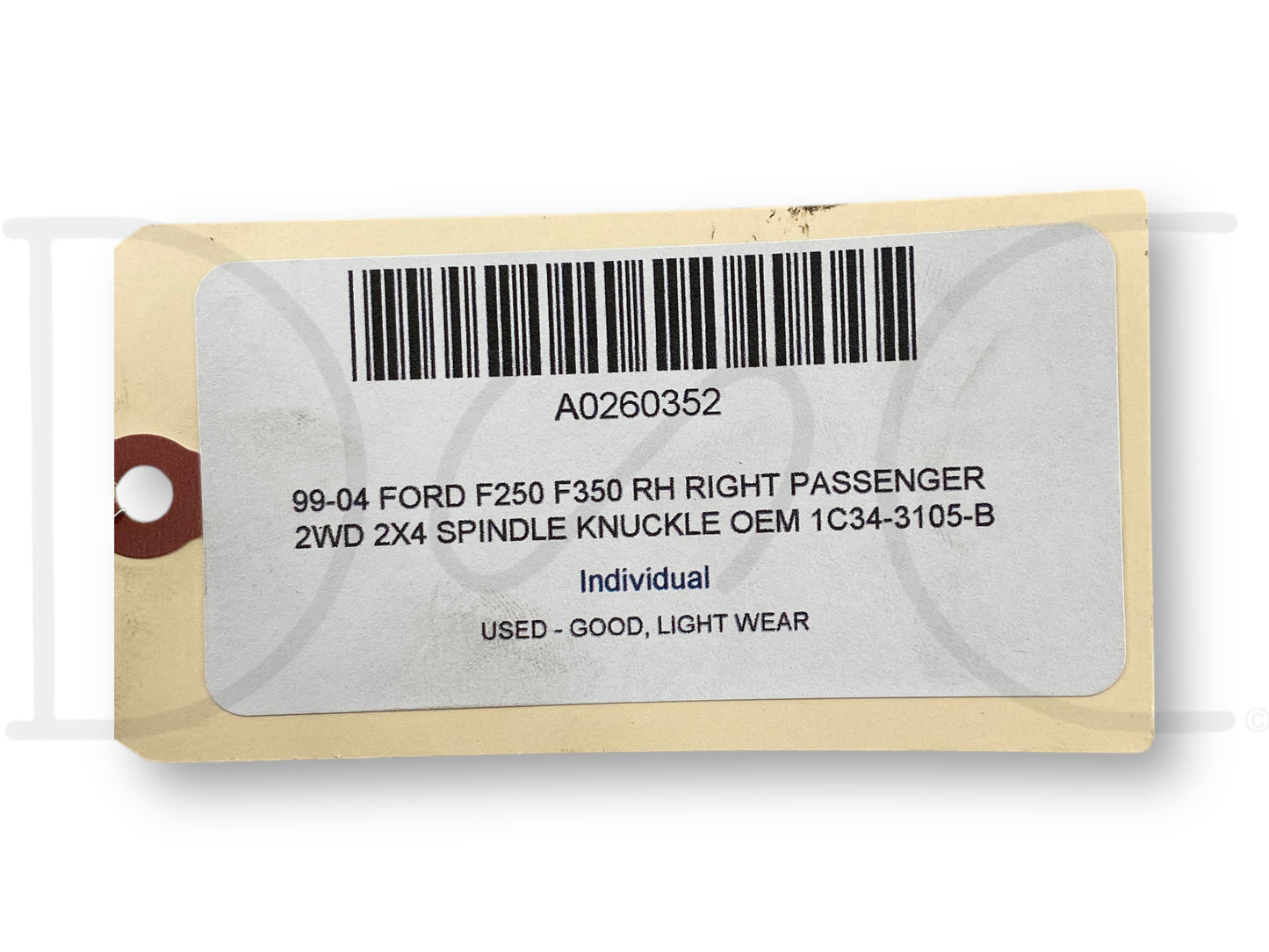 99-04 Ford F250 F350 RH Right Passenger 2WD 2X4 Spindle Knuckle OEM 1C34-3105-B