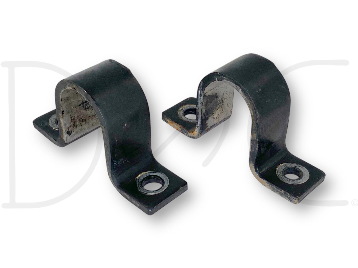 99-04 Ford F250 F350 2WD Front Axle Sway Bar Bushing Brackets Bracket Set OE