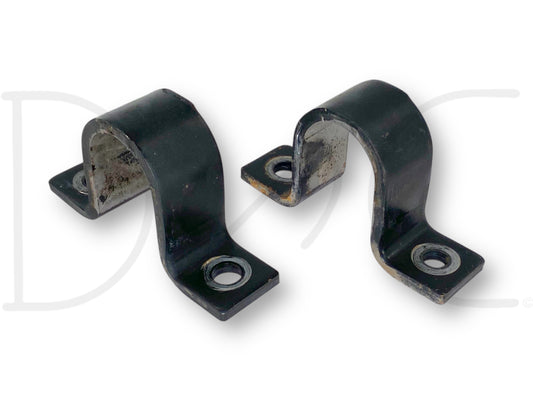 99-04 Ford F250 F350 2WD Front Axle Sway Bar Bushing Brackets Bracket Set OE