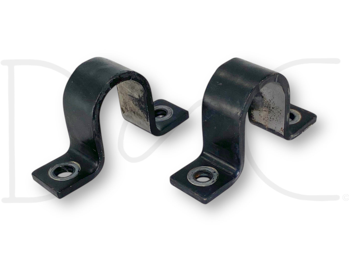 99-04 Ford F250 F350 2WD Front Axle Sway Bar Bushing Brackets Bracket Set OE