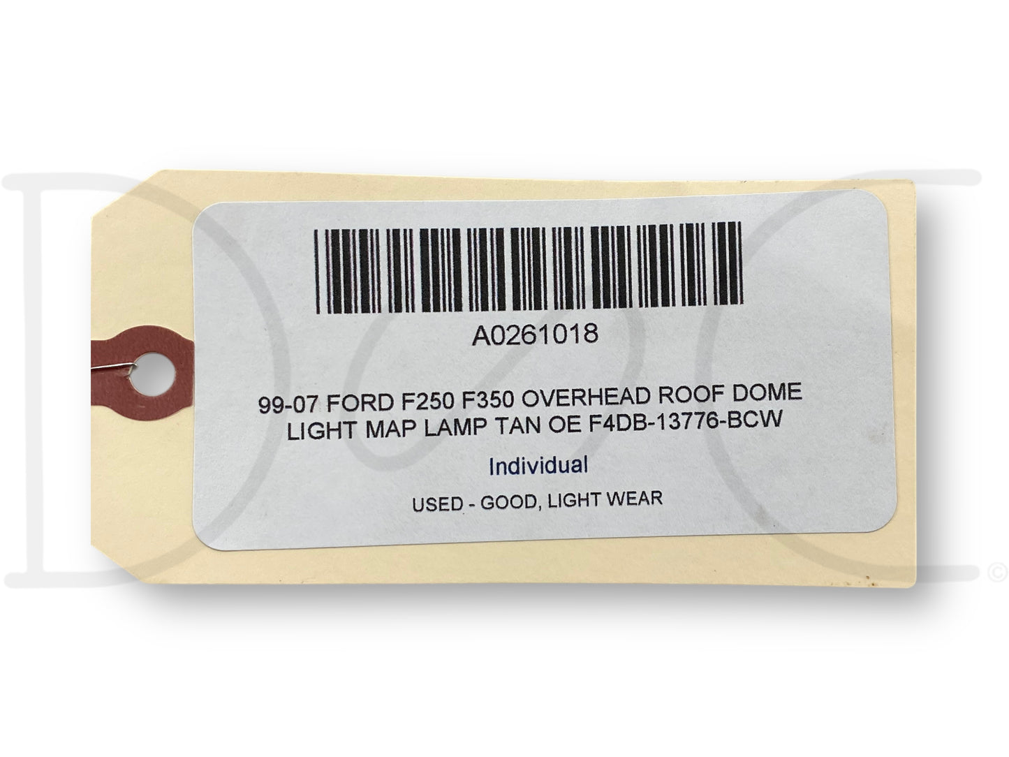 99-07 Ford F250 F350 Overhead Roof Dome Light Map Lamp Tan OE F4Db-13776-Bcw