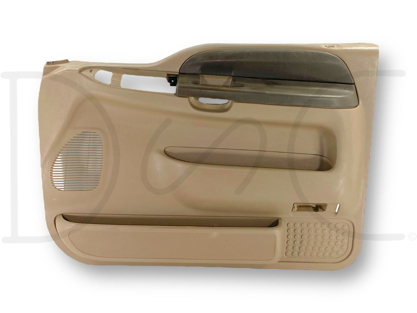 99-02 Ford F250 F350 RH Right Passenger Front Door Panel Power Tan OE