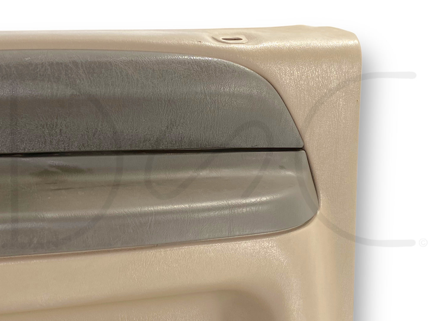 99-02 Ford F250 F350 RH Right Passenger Front Door Panel Power Tan OE