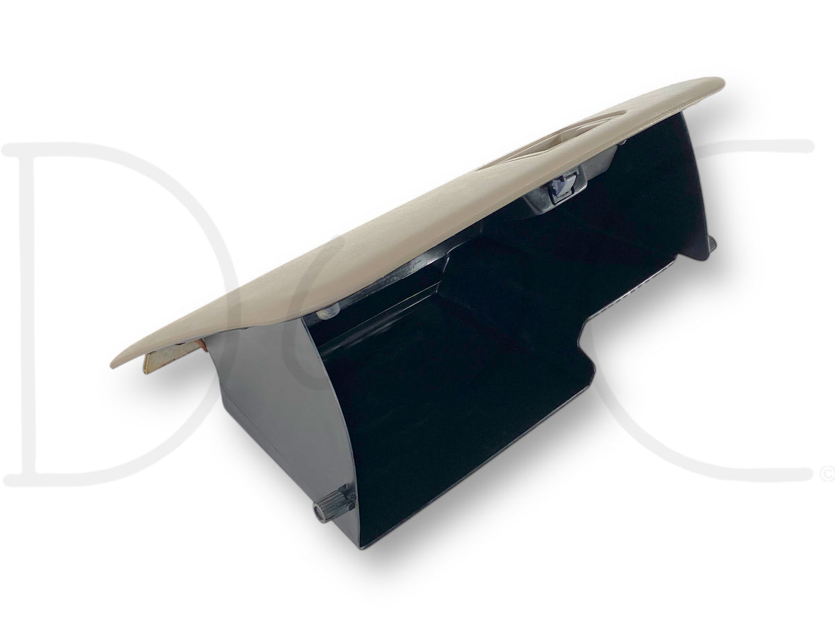 99-02 Ford F250 F350 Dash Glove Box Storage Bin Compartment Tan OE