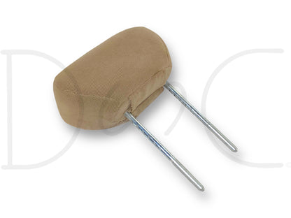 01-07 Ford F250 F350 Extended Cab Front Seat Head Rest Headrest Tan Cloth OE