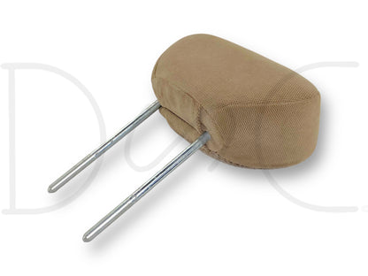 01-07 Ford F250 F350 Extended Cab Front Seat Head Rest Headrest Tan Cloth OE