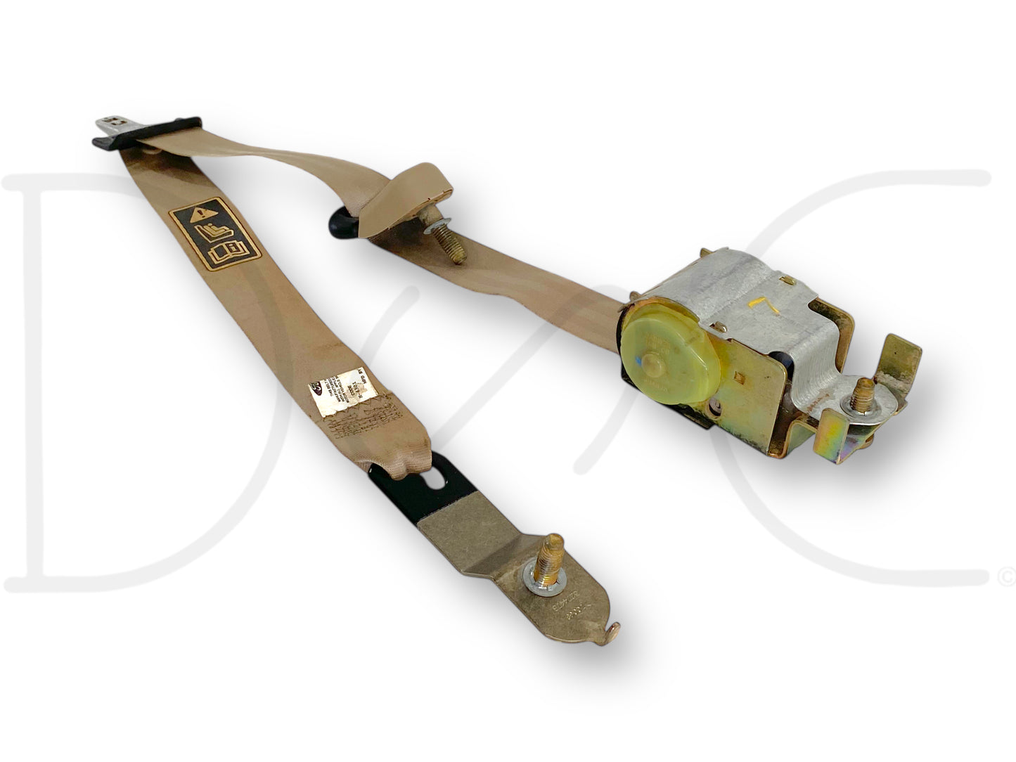 99-04 Ford F250 F350 Extended Cab LH Left Driver Rear Seat Belt Seatbelt Tan