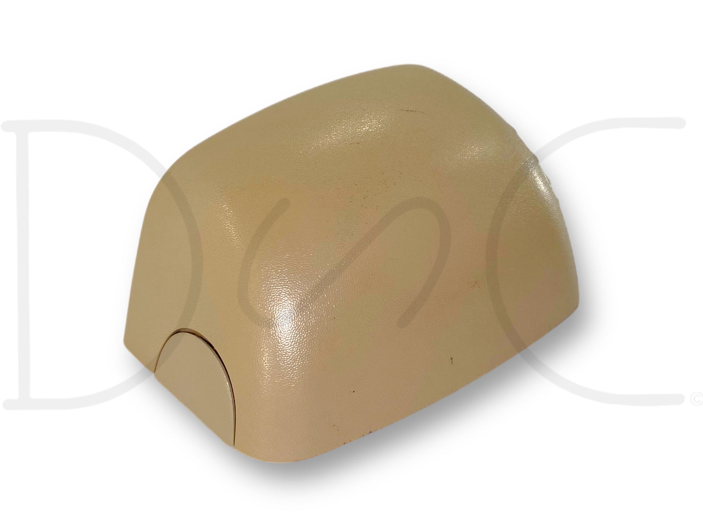 01-07 Ford F250 F350 LH Left Driver Front Seat Belt Seatbelt Trim Cover Tan, used with light wear and small blemishes, compatible with 2001-2007 Ford Super Duty trucks.
