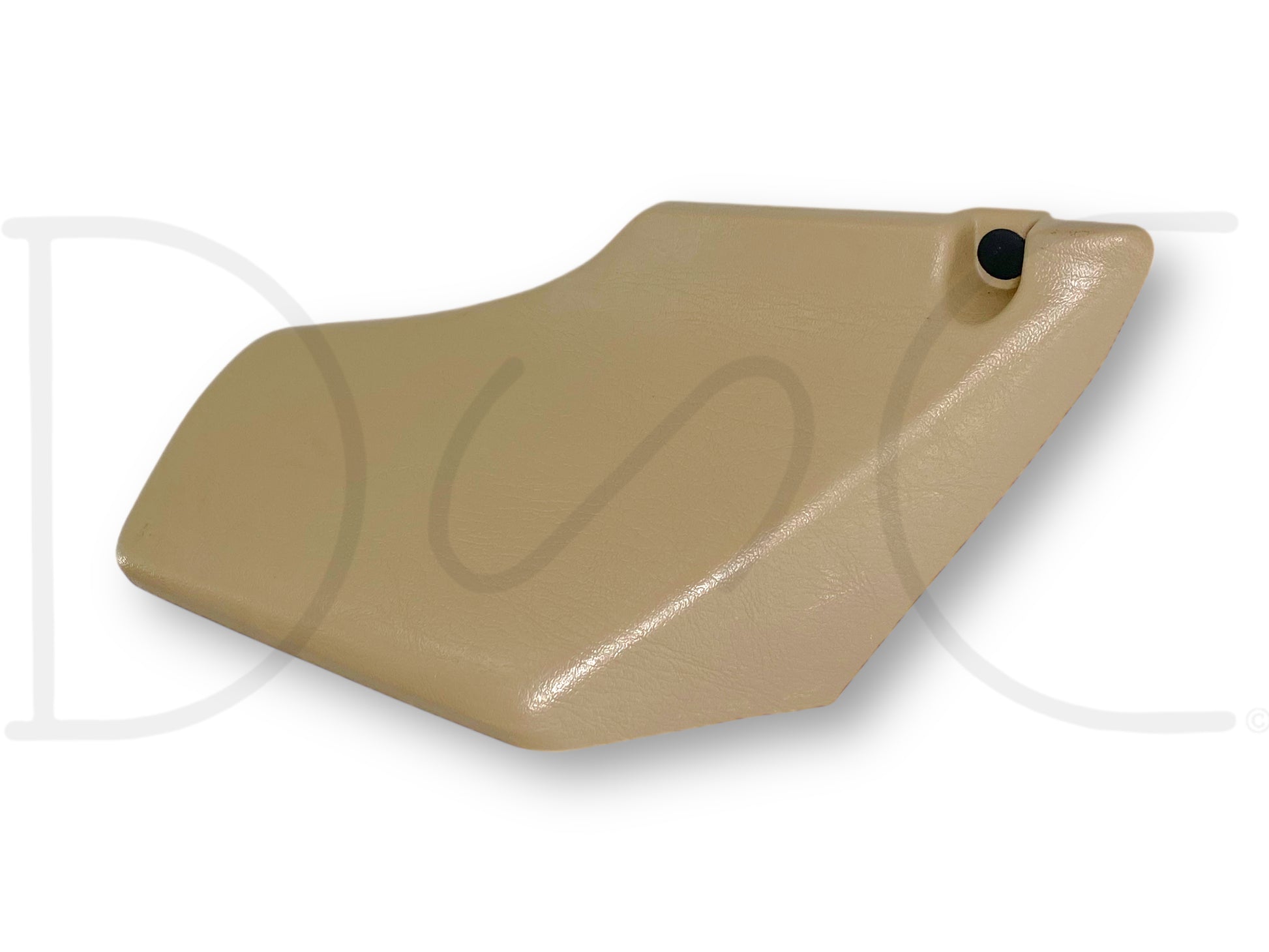 01-07 Ford F250 F350 Super Cab Seat Bracket Trim Panel Cover RH Right Passenger, used condition with light wear, tan interior piece for Super Duty trucks.