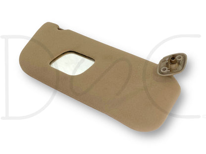 02-07 Ford F250 F350 RH Right Passenger Sun Visor Tan W/ Mirror OEM