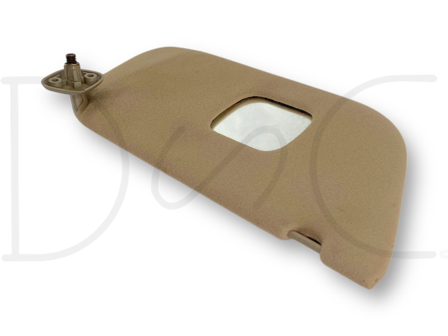 02-07 Ford F250 F350 RH Right Passenger Sun Visor Tan W/ Mirror OEM