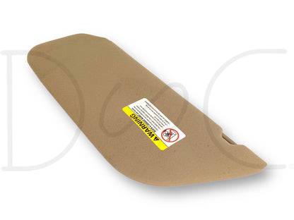 02-07 Ford F250 F350 RH Right Passenger Sun Visor Tan W/ Mirror OEM