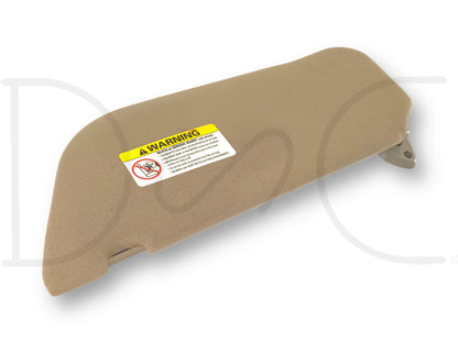 02-07 Ford F250 F350 RH Right Passenger Sun Visor Tan W/ Mirror OEM