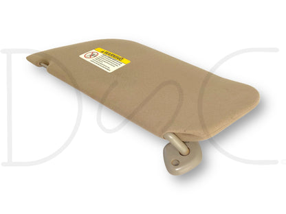 02-07 Ford F250 F350 RH Right Passenger Sun Visor Tan W/ Mirror OEM