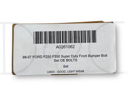 99-07 Ford F250 F350 Super Duty Front Bumper Bolt Set OE Bolts