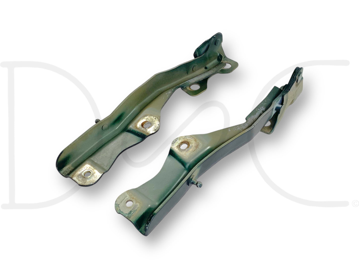 99-07 Ford F250 F350 Super Duty Hood Hinge Set Green Hood Hinges OE RH LH Pair